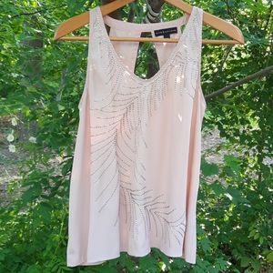 Rock & Republic soft Rose sequinned Top